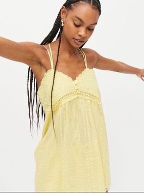 Anya Longline Lace Camisole Tank Top